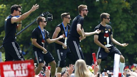 Vokietijos futbolo rinktinės sutiktuvės Berlyne
