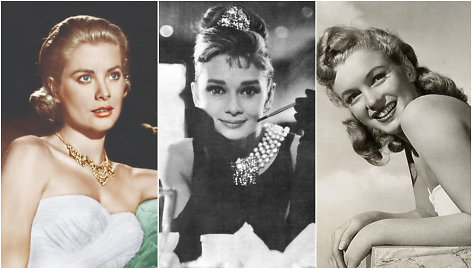 Grace Kelly, Audrey Hepburn, Marilyn Monroe