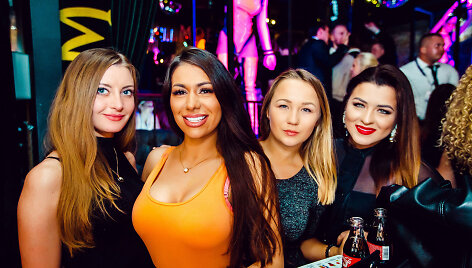 Vakarėlio klube &bdquo;Mojo Lounge&ldquo; akimirka