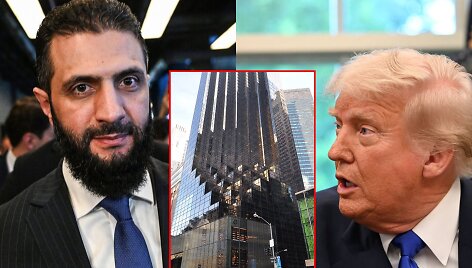 Ahmedas al Sharaa, &bdquo;Trump Tower&ldquo; ir Donaldas Trumpas
