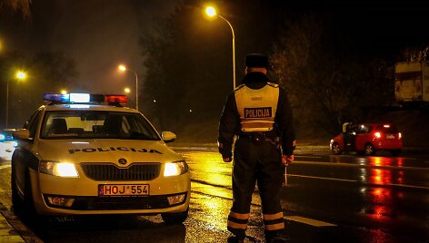 Policijos reido akimirka