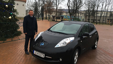Tauragės rajono savivaldybės &bdquo;Nissan LEAF&ldquo;