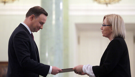 Andrzejus Duda ir Julia Przylebska