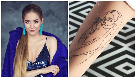 Monika Marija pasidarė tatuiruotę