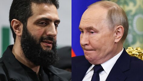 Ahmedas al Sharaa ir Vladimiras Putinas