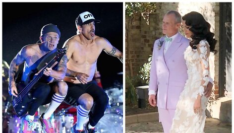 &bdquo;Red Hot Chili Peppers&ldquo; narys Flea vedė Melody Ehsani