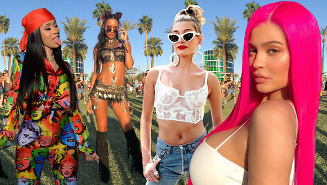 Cardi B, Lais Ribeiro, Hailey Baldwin ir Kylie Jenner