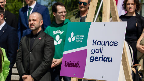 Laisvės ir Žaliųjų partijos pristatė bendrą kandidatę į Kauno merus