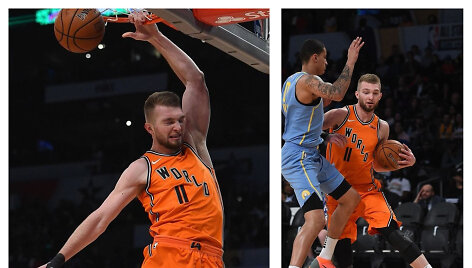 Domantas Sabonis žaidė surinko dvigubą dublį. 