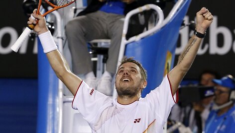 Snislas Wawrinka triumfuoja