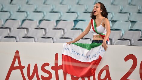 Irano futbolo rinktinės sirgalė
