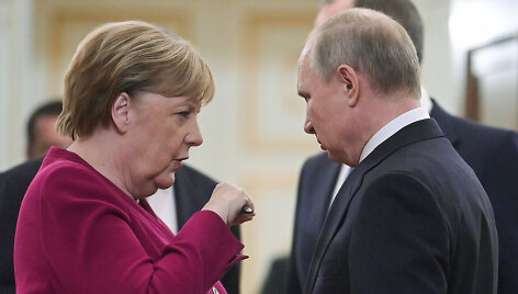 Angela Merkel ir Vladimiras Putinas