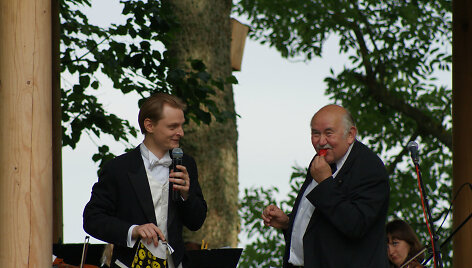 Liudas su D. Katkumi Bistrampolio festivalyje