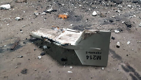 Ukrainiečių numu&scaron;tas iranieti&scaron;kas dronas &bdquo;Shahed&ldquo;