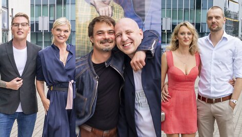 Saugirdas Vaitulionis, Skaiva Jasevičiūtė, Leonardas Pabedonoscevas, Marius Rep&scaron;ys, Tadas Vidmantas su žmona Lina