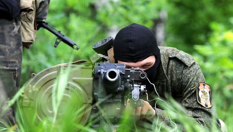 Iki &scaron;iol Donecką kontroliuoja prorusi&scaron;ki riau&scaron;ininkai