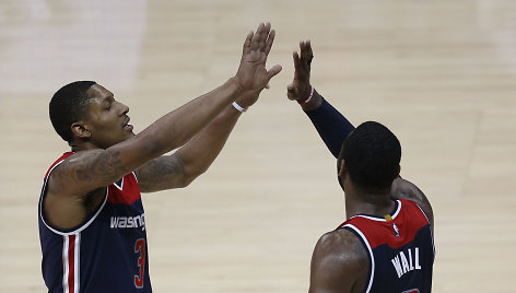 „Washington Wizards“ krepšininkai serijoje 4:2 eliminavo „Atlanta Hawks“.