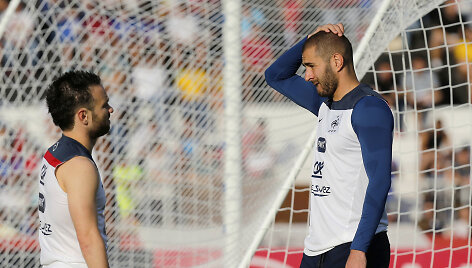 Mathieu Valbuena ir Karimas Benzema