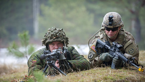 JAV ir Lietuvos karių pratybos Pabradėje „Vieningas smūgis“ 