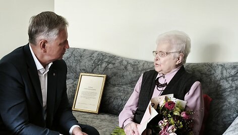 Roki&scaron;kio rajono gyventoja Janina Sakalauskienė at&scaron;ventė 105-ąjį gimtadienį