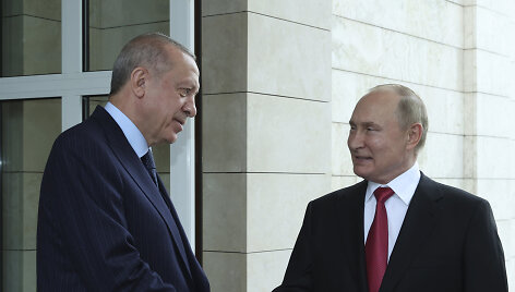 Recepas Tayyipas Erdoganas ir Vladimiras Putinas