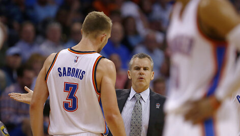 Domantas Sabonis ir Billy Donovanas