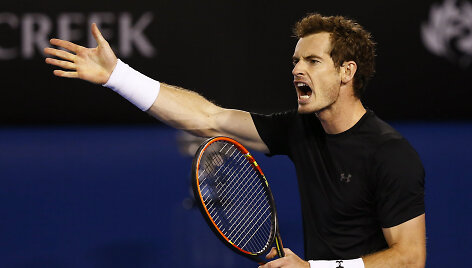 Andy Murray siekia pirmo &bdquo;Australian Open&ldquo; čempiono titulo