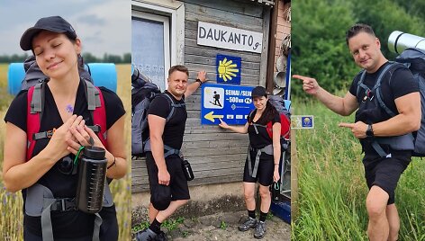Vaidos ir Andriaus Rimi&scaron;kių žygis Camino de Santiago keliu