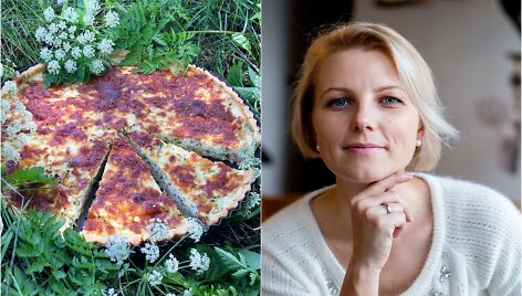 Dangira &Scaron;ima&scaron;iutė ir jos kepta cukinijų tarta su var&scaron;ke