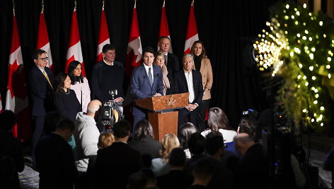 Kanados premjero Justino Trudeau spaudos konferencija 2025 m. sausio 21 d.