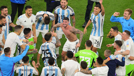 Argentinos futbolininkai šventė pergalę pusfinalyje.