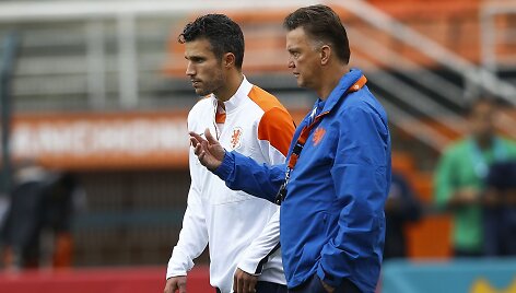 Robinas van Persie ir Louisas van Gaalas
