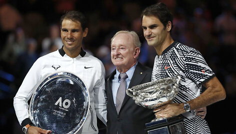 Rogeris Federeris nugalėjo Rafaelį Nadalį ir tapo &bdquo;Australian Open&ldquo; čempionu