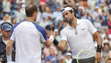 Andy Murray ir Matteo Berrettinis