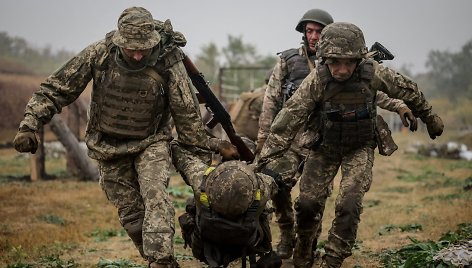 Karas Ukrainoje / UKRAINIAN ARMED FORCES / via REUTERS