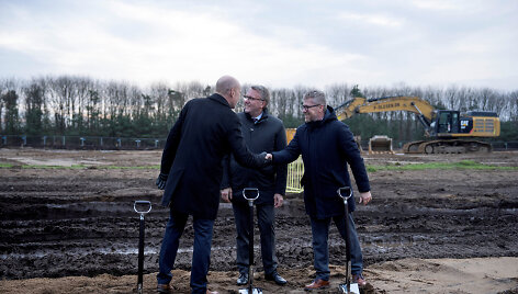 &bdquo;Fire Point&ldquo; gamyklos statybų pradžios Danijoje ceremonija / Bo Amstrup / via REUTERS