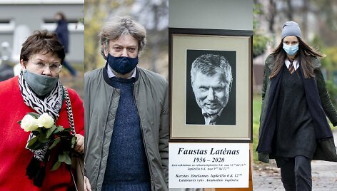 Zita Kelmickaitė, Gediminas Storpir&scaron;tis, Fausto Latėno laidotuvių akimirka, Elžbieta Latėnaitė