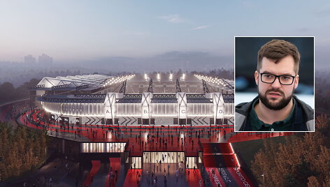 Būsimasis stadionas ir Povilas Poderskis