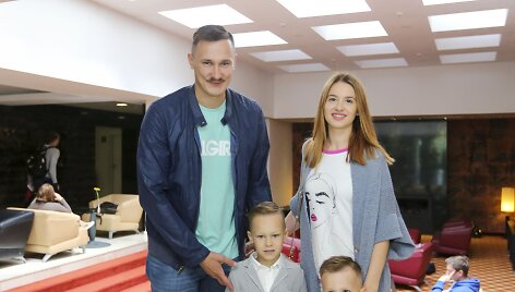 Paulius Jankūnas su &scaron;eima