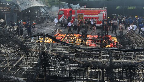 Fejerverkų fabrike Indonezijoje nugriaudėjo sprogimas