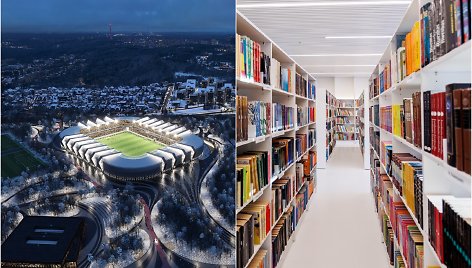 Šalia nacionalinio stadiono – visą parą veikianti biblioteka: ar tokios Vilniui reikia?