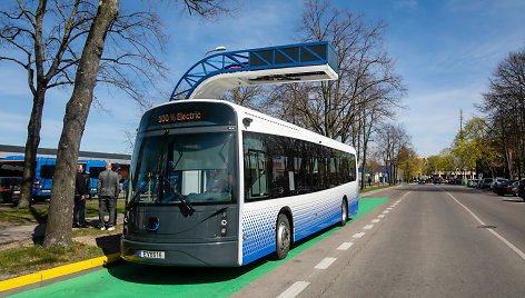 Klaipėdoje pagamintas elektrinis autobusas