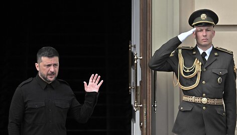 Volodymyras Zelenskis / SERGEI SUPINSKY / AFP