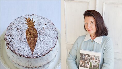 Renata Ničajienė ir jos gamintas tortas