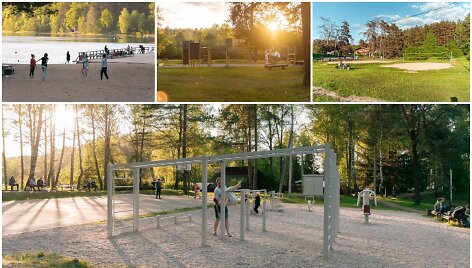 Vilnius kviečia vasarą ilsėtis aktyviai: pasižvalgykite po sporto aik&scaron;teles sostinės paplūdimiuose 