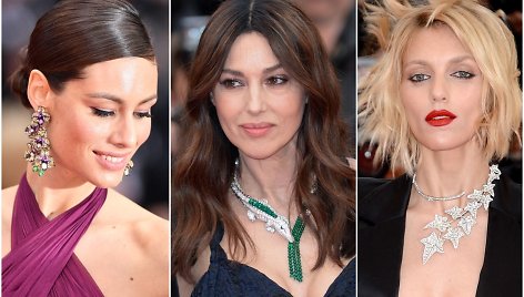 Iš kairės: Marica Pellegrinelli, Monica Bellucci ir Anja Rubik