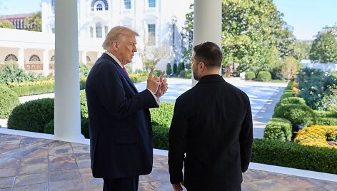 Donaldas Trumpas ir Volodymyras Zelenskis / AFP