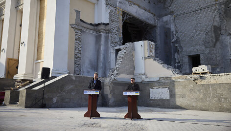 Kyriakos Mitsotakis ir Volodymyras Zelenskis