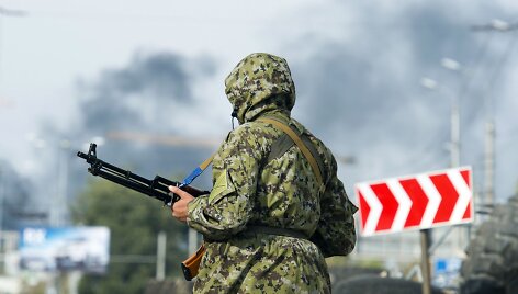 Prorusi&scaron;kas teroristas netoli Donecko oro uosto