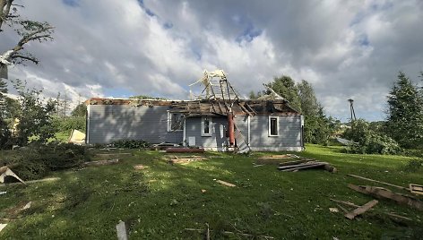 Viesulo padariniai Šiaulių rajone